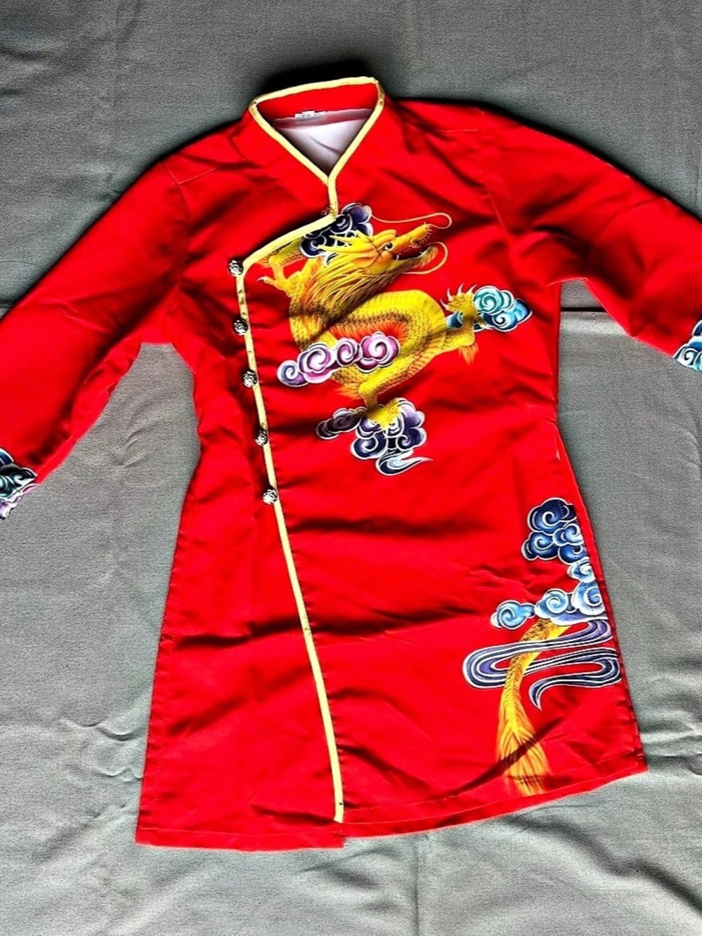 Red Embroidered Cheongsam